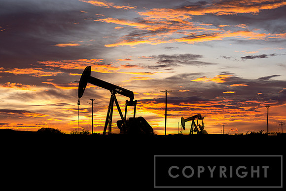 Pump Jacks at Dawn